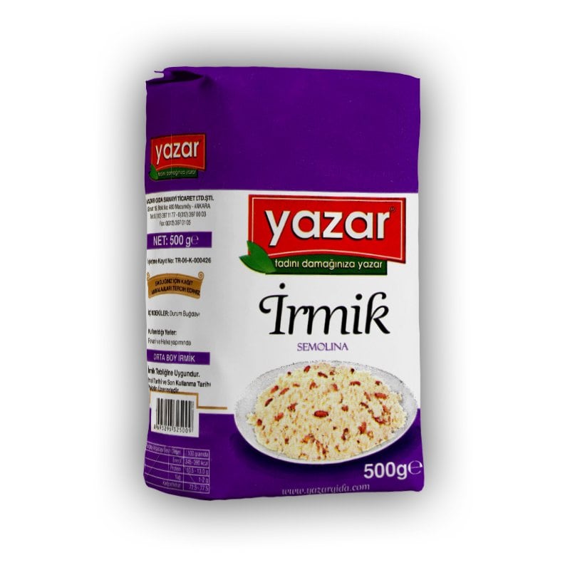 Yazar İrmik 500 Gr x 16 Paket